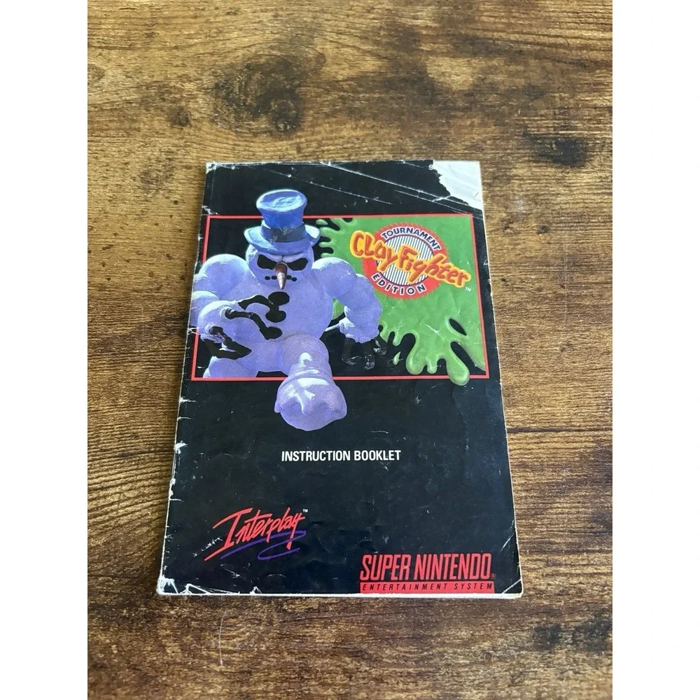 Clay Fighter (Super Nintendo Entertainment System, SNES) *MANUAL ONLY*